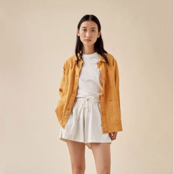 The Tiny Big Sister Jackets & Blazers - The Tiny Big Sister linen shacket / overshirt